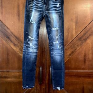 Buckle Black skinny jeans size 24